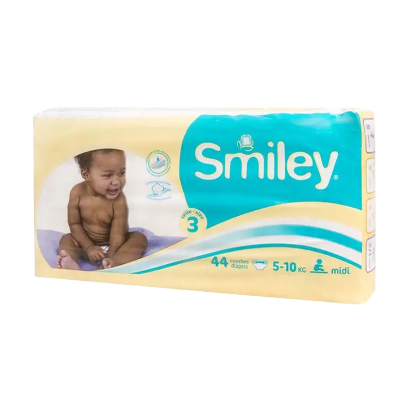 Couches bébé SMILEY taille 3 * 44pcs